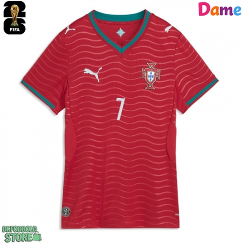 Portugal Cristiano Ronaldo #7 Replika Hjemmebanetrøje Dame VM 2026 Kortærmet